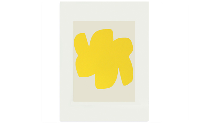 Yellow Form III 30 x 40cm screenprint on Fabriano